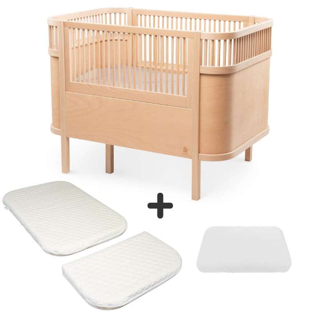 Sebra Sengen - Klassisk - m. Kid'oh Madras - Wooden Edition - Bundle 1