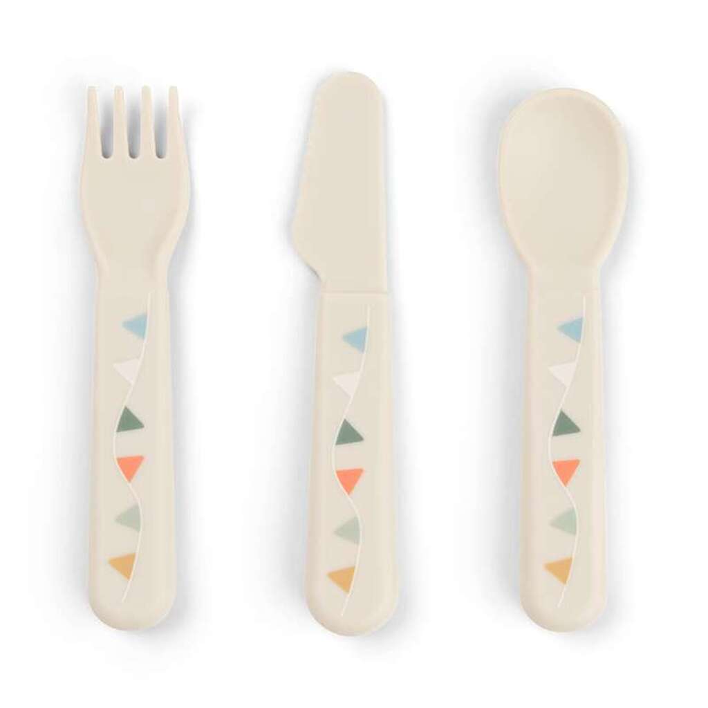 Done by Deer Foodie Bestiksæt - Celebration - Sand