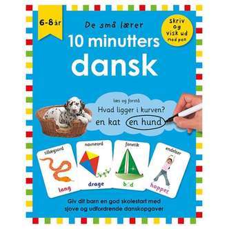 Forlaget Alvilda De små lærer - Skriv og visk ud - 10 Minutters Dansk