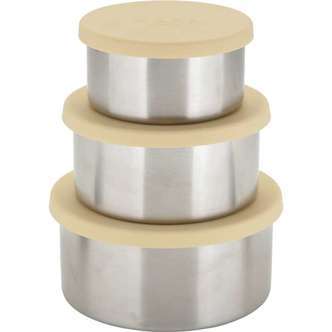 Haps Nordic Steel Trio Madbeholdere - Large - Sun Light