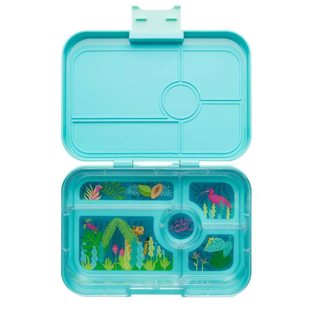 Yumbox Madkasse - Tapas XL - 5 rum - Antibes Blue/Jungle Pastel