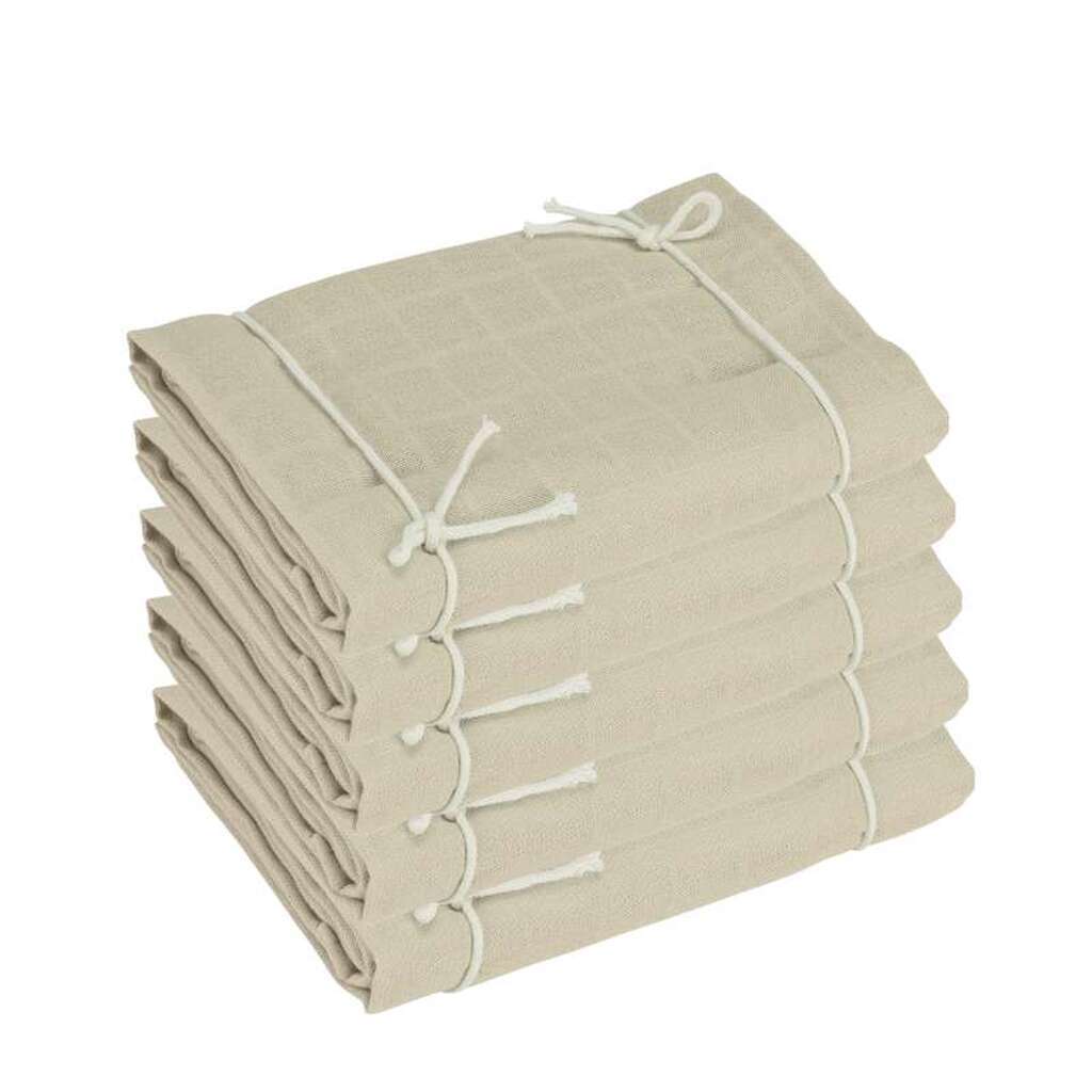 Oh'Naturel Økologiske Stofbleer - 5-pak - Sand