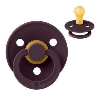 BIBS Rund Colour Sut - Str. 1 - Naturgummi - Plum