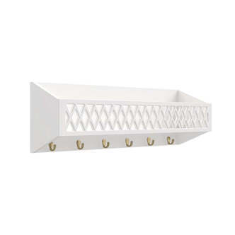 Cam Cam Copenhagen Harlequin Hylde m. Knager - FSC Mix - White