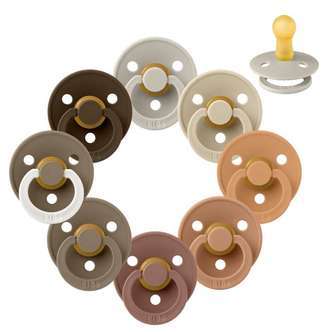 BIBS Rund Colour Sut - Sampak - 8 stk. - Str. 2 - Down to Earth