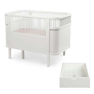 Sebra Sengen - Klassisk - Baby & Jr. - Classic White - Bundle 5
