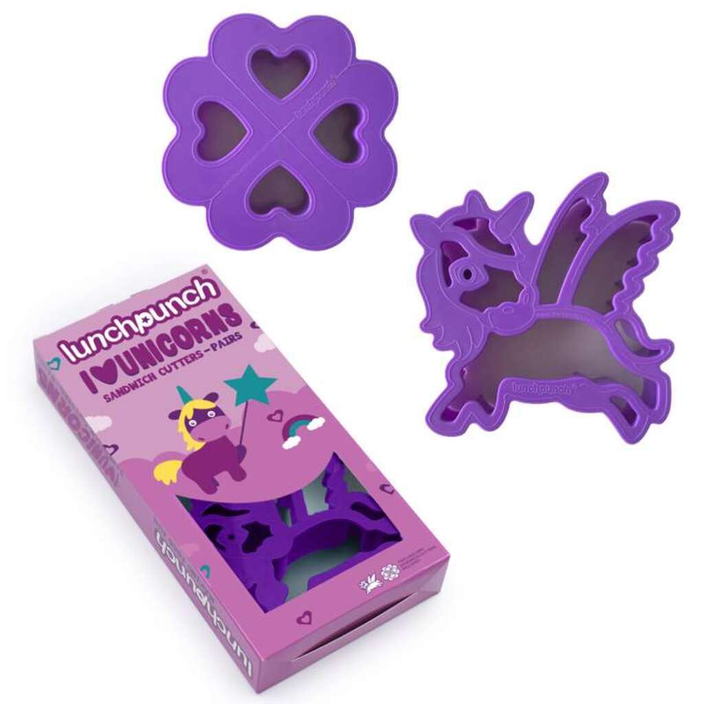 Lunch Punch Udstikkere i Sæt - Unicorn