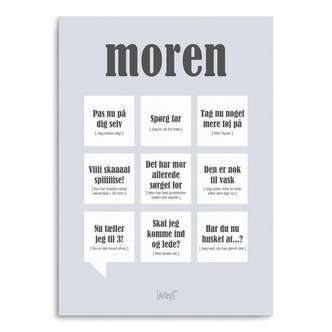 Dialægt Plakat moren - flere størrelser