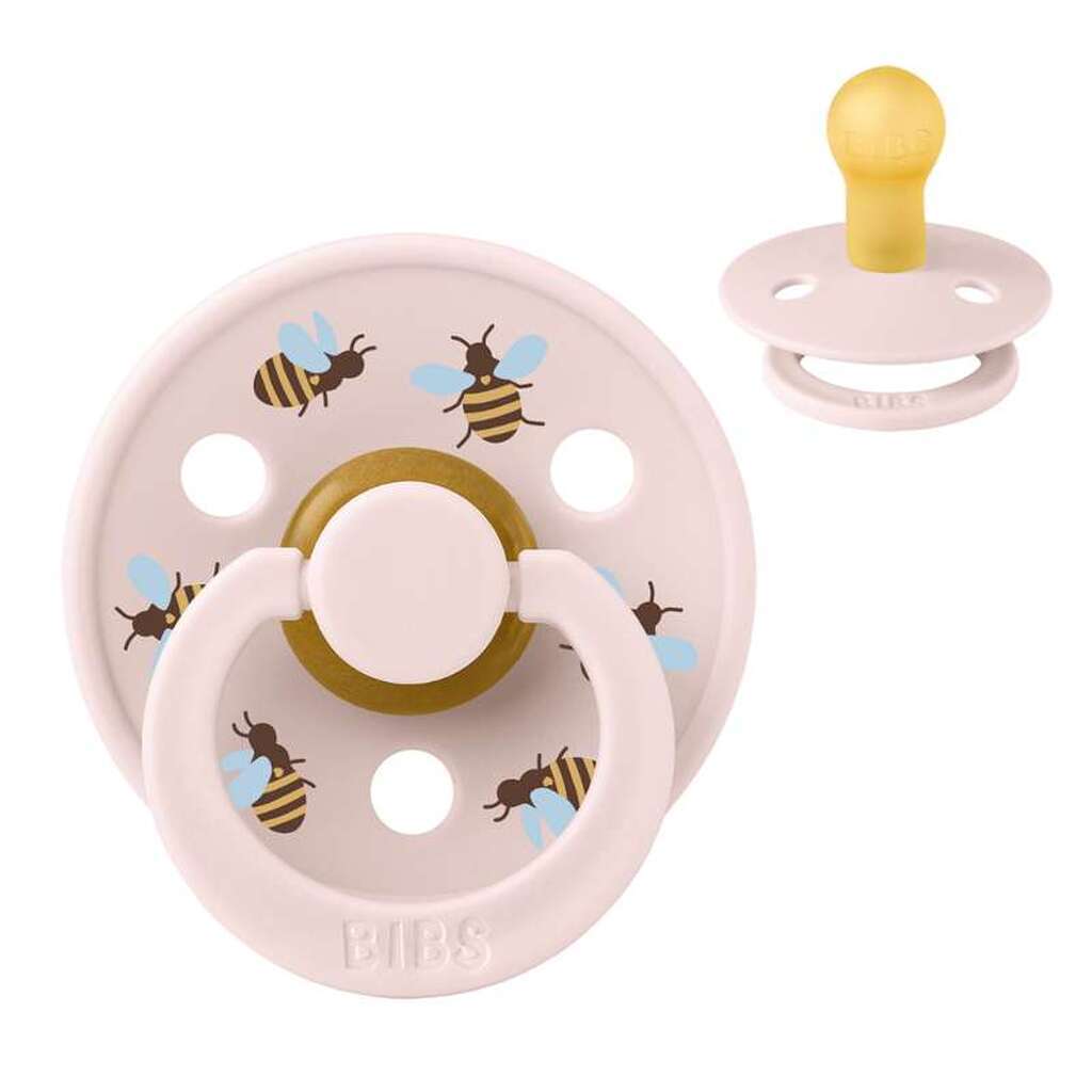 BIBS Rund Colour Sut - Str. 1 - Naturgummi - Bumblebee Studio - Petal