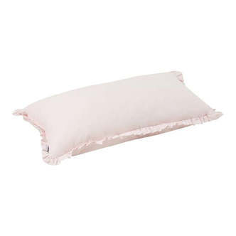 Hoppekids Aflang Pude m. Flæser - WINTER WONDERLAND - Rosa
