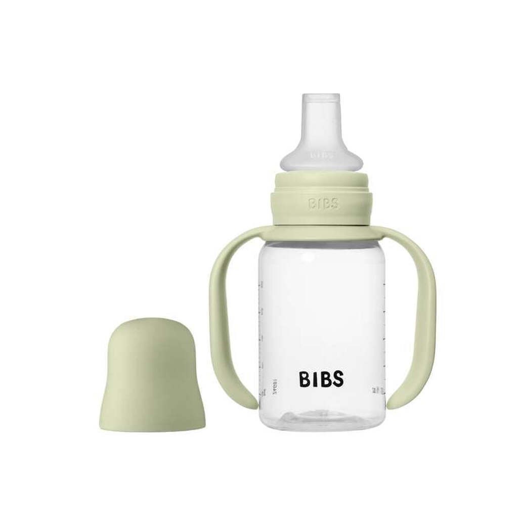 BIBS Bottle - Sutteflaskesæt - Plastik - Silikone - Sippy - 150ml - Sage