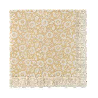 Maileg Serviet - Blomster - Gul