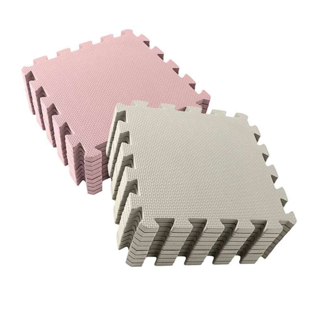 Kid'oh Skumlegegulv - 2 x 9 brikker - Rock/Dusty Rose