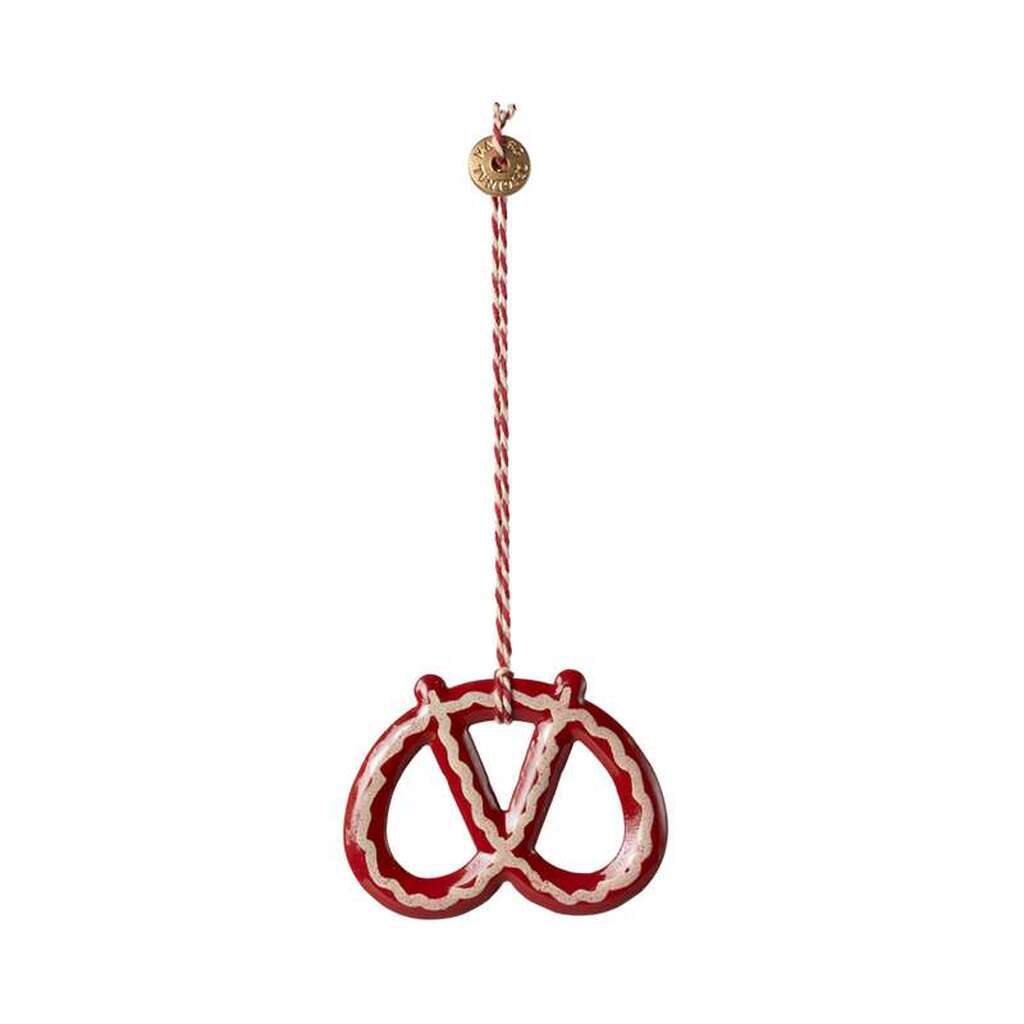 Maileg Juleornament - Metal - Kringle - Strib