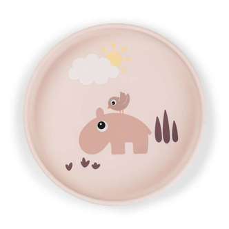 Done by Deer Stick & Stay Tallerken - Silikone - Playground - Pudder