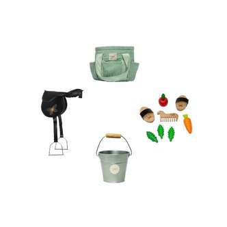 By Astrup Stald- og Udstyrspakke til Kæpheste - Mini - Mint Fløjl