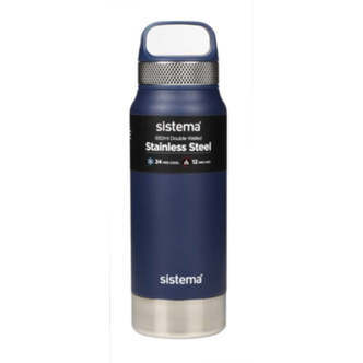 Sistema Termoflaske - Rustfrit Stål - 650ml - Navy