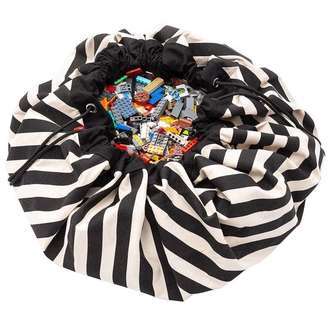Play & Go Opbevaringstæppe - Stripes Black