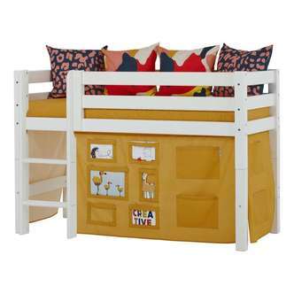 Hoppekids Forhæng til Seng - CREATOR - Flere Størrelser - Autumn Yellow