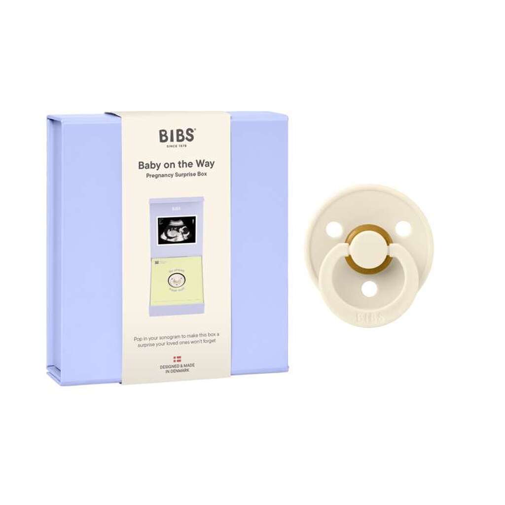 BIBS Hey Baby Surprise Gavesæt - Naturgummi - Str. 1 - Ivory