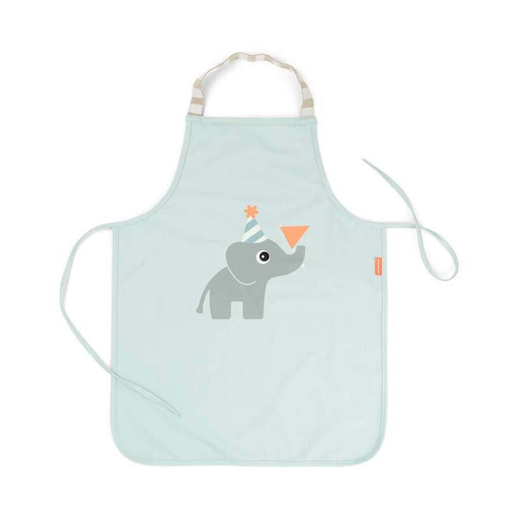 Done by Deer Vandtæt Børneforklæde - Celebration - Blå