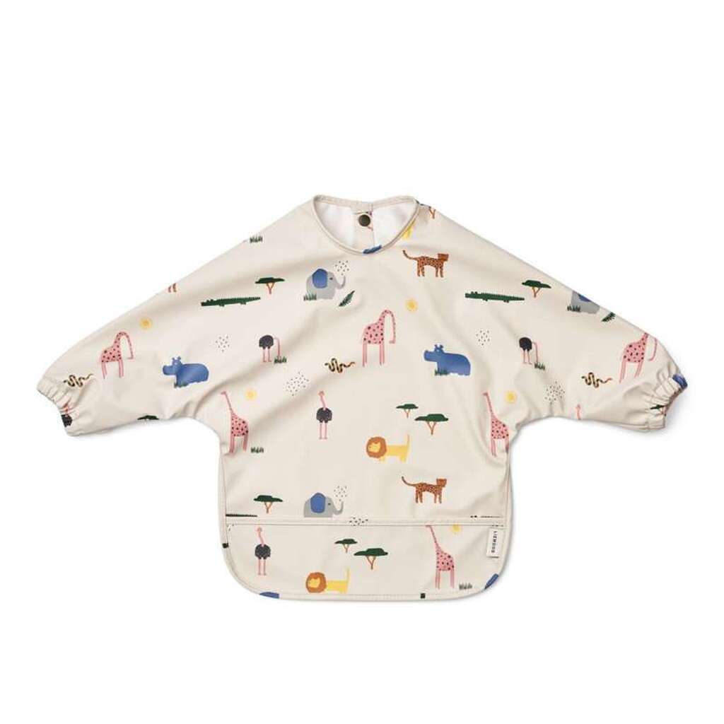 Liewood Merle Spiseforklæde - Safari/Sandy Mix