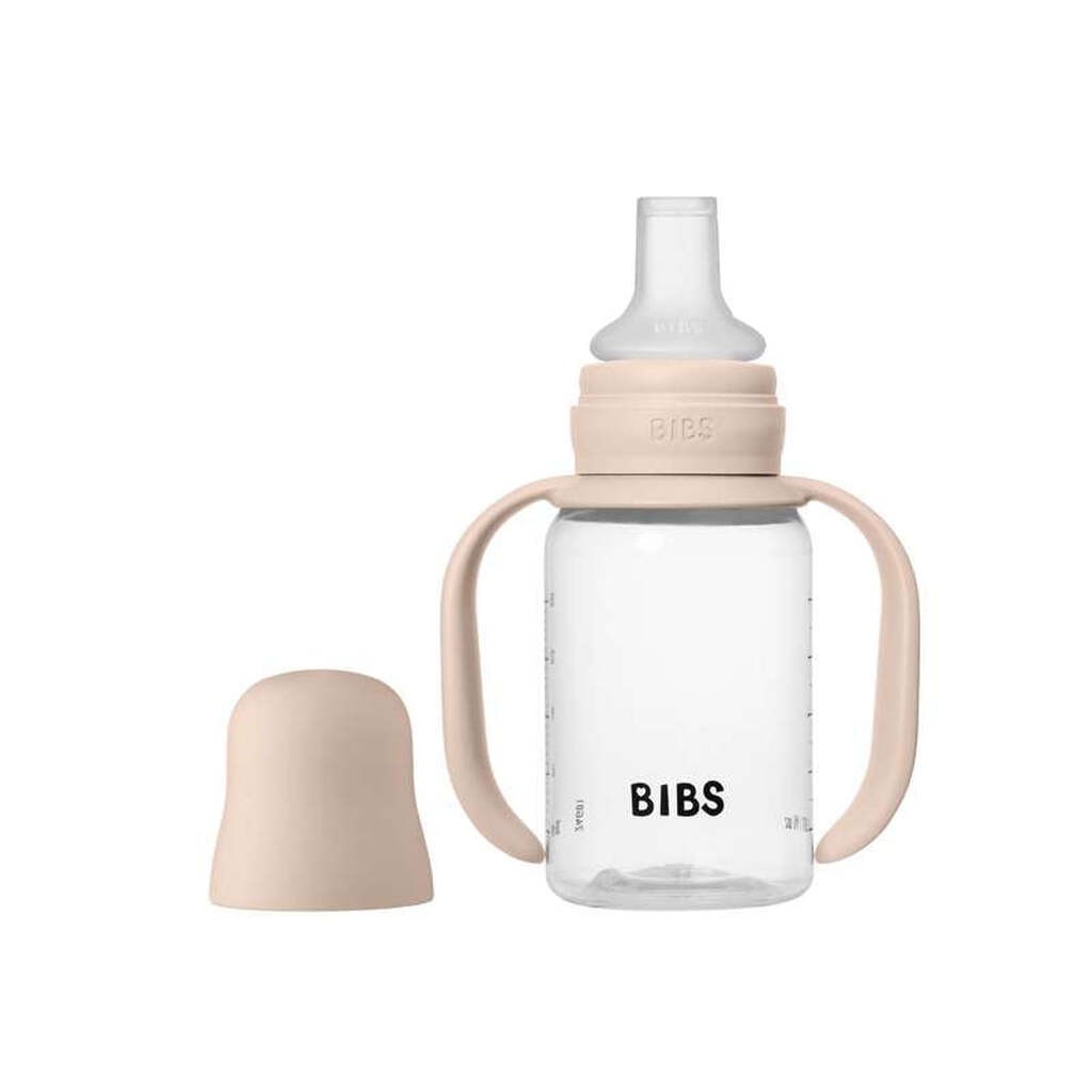 BIBS Bottle - Sutteflaskesæt - Plastik - Silikone - Sippy - 150ml - Blush