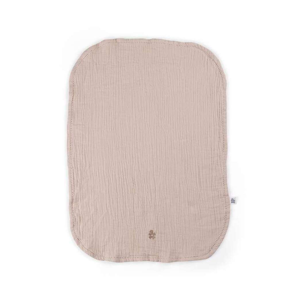 Sebra Pusleunderlag - 2 stk. - Musselin - Seabreeze Beige