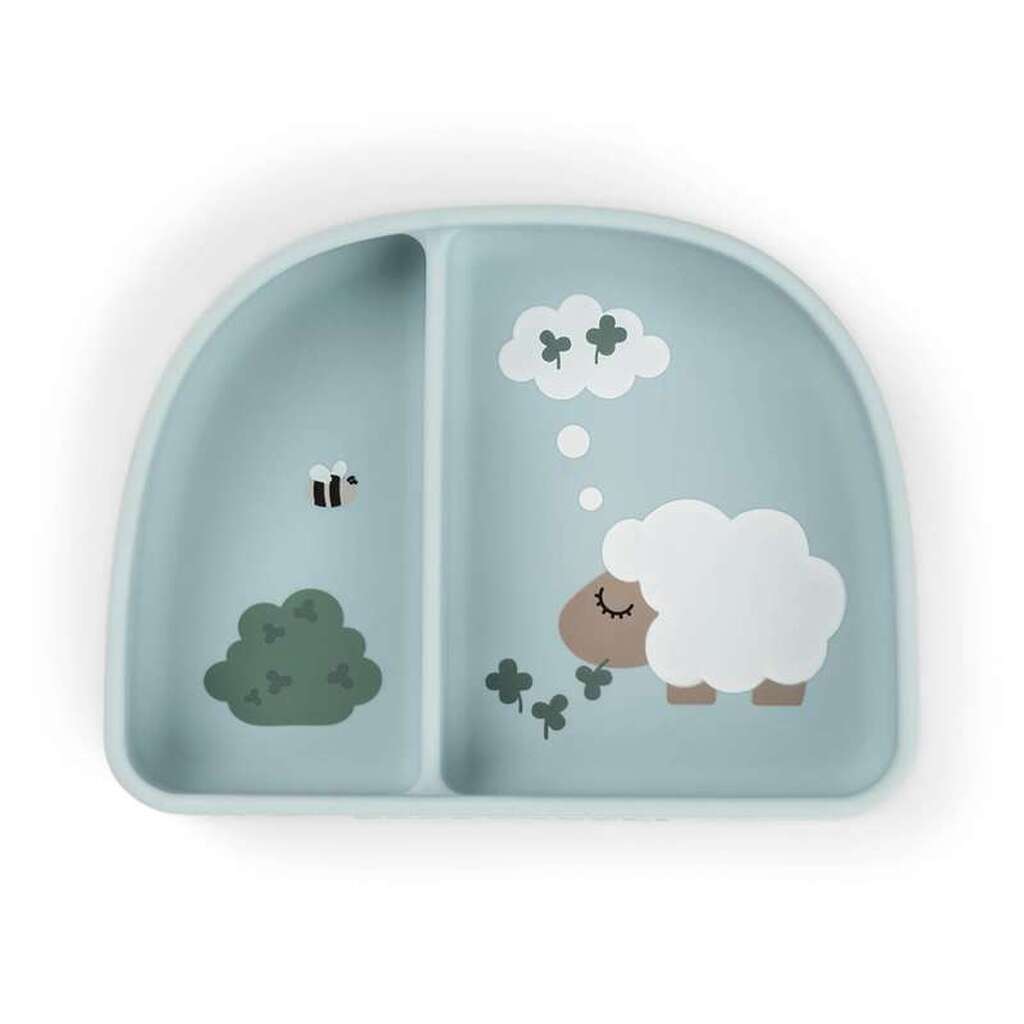 Done By Deer Stick & Stay Ruminddelt Skål - Tiny Farm Blå