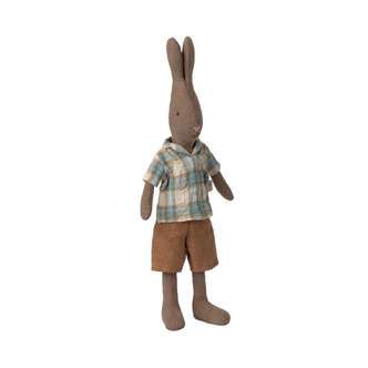 Maileg Hare - Str. 2 - Brun - Bluse og Shorts