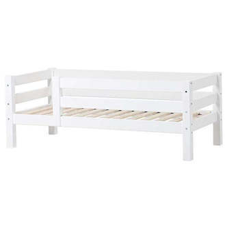 Hoppekids ECO Luxury - Sofaseng m. Ryglæn og Sengehest - Flere Størrelser - Hvid