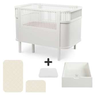 Sebra Sengen - Klassisk - Classic White - Bundle 4