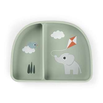 Done By Deer Stick & Stay Ruminddelt Skål - Playground Grøn