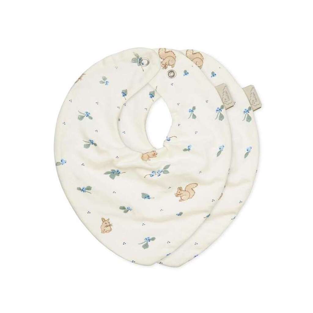 Cam Cam Copenhagen Bandana Savlesmæk - 2-pak - GOTS - Blueberries