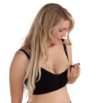 Carriwell New Mum Amme-bh sømløs - sort