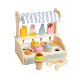 Kid'oh Isbutik med tilbehør i træ - FSC