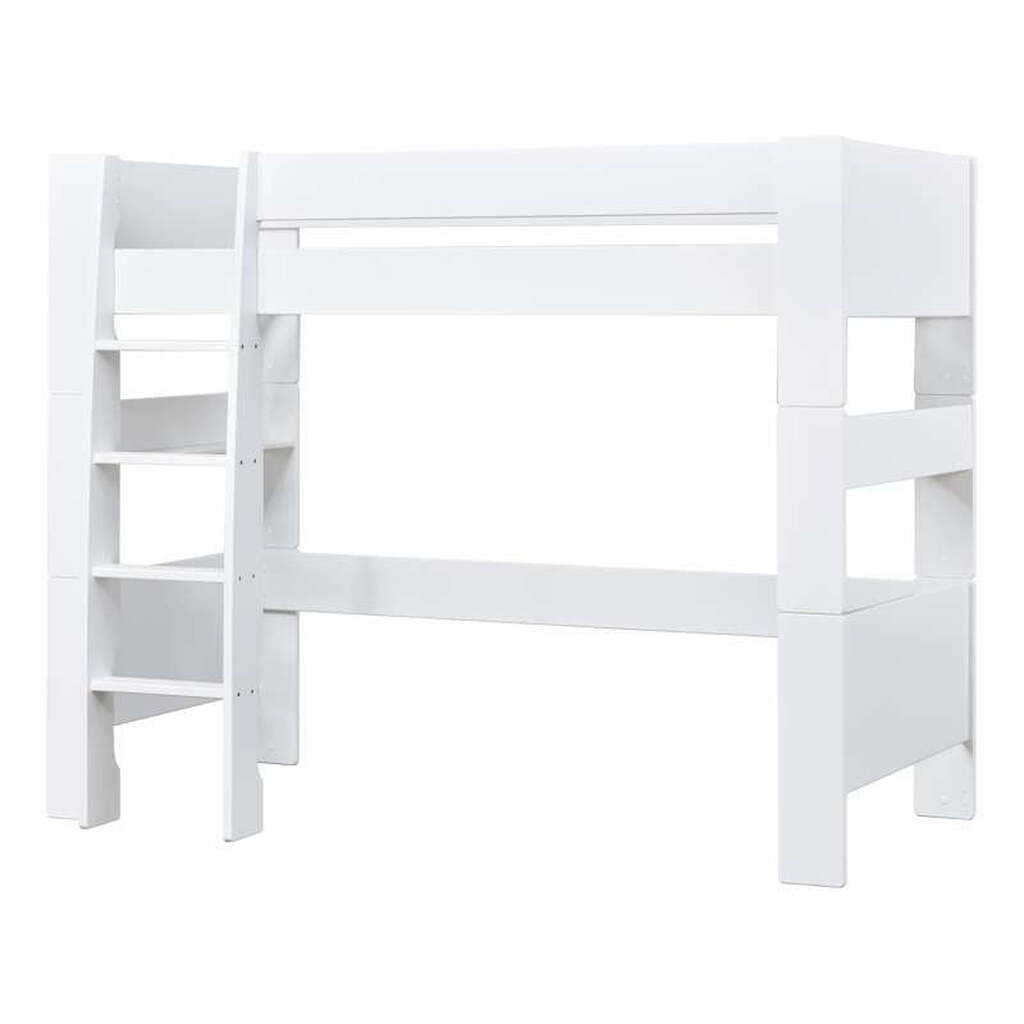 Hoppekids PURE - Højseng - 90x200 cm - Hvid