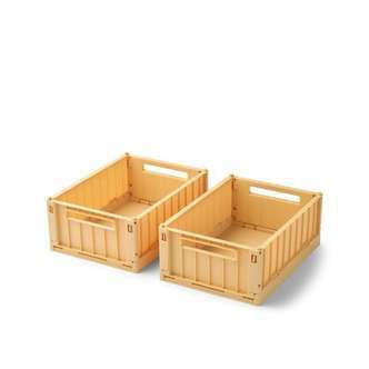 Liewood Weston Opbevaringsboks - 2-pak - Small - Lemon Yellow