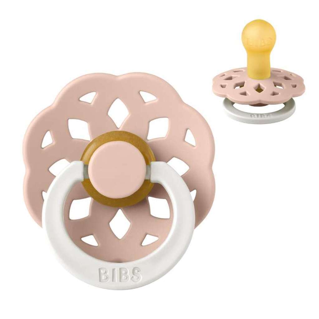BIBS Rund Boheme Sut - Str. 1 - Naturgummi - GLOW - Blush