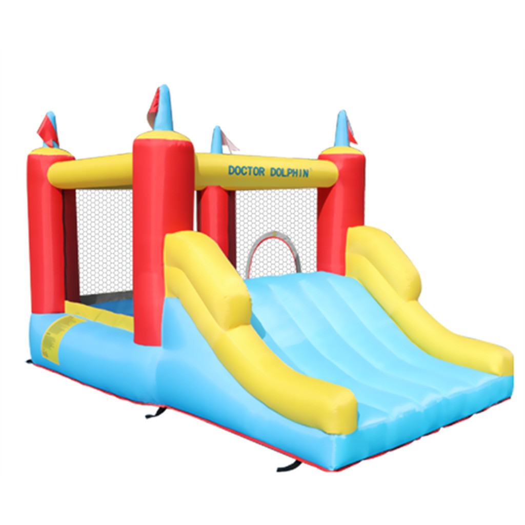 Doctor Dolphin Jump & Slide Hoppeborg inkl. 350 watt blæser