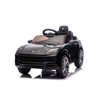 Porsche Cayenne, 12V med gummihjul og lædersæde