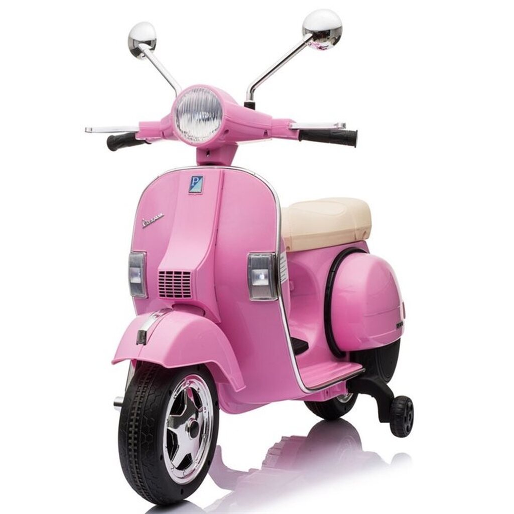 Vespa PX150 12V, lædersæde og gummihjul
