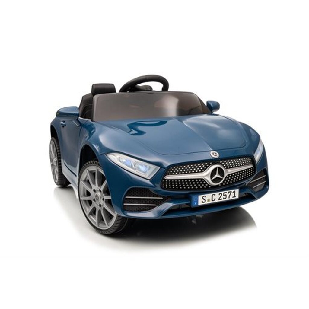 Mercedes CLS350 12V med lædersæde og gummihjul