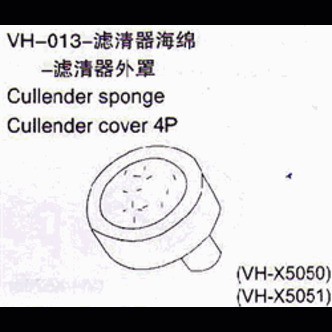 VH-013 Cullender sponge 4pcs