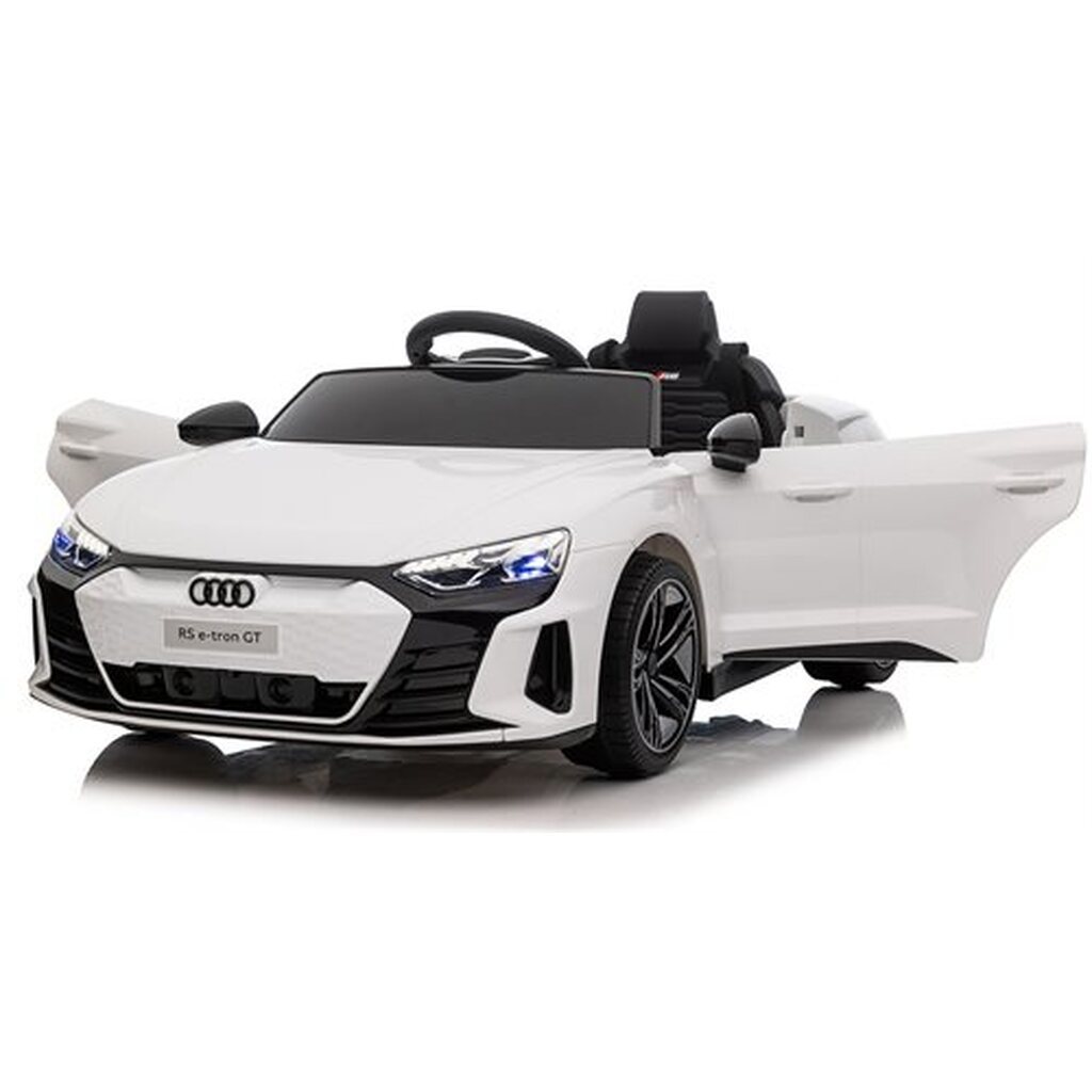 Audi e-tron Sportsback hvid, 4x12V motorer, med gummihjul