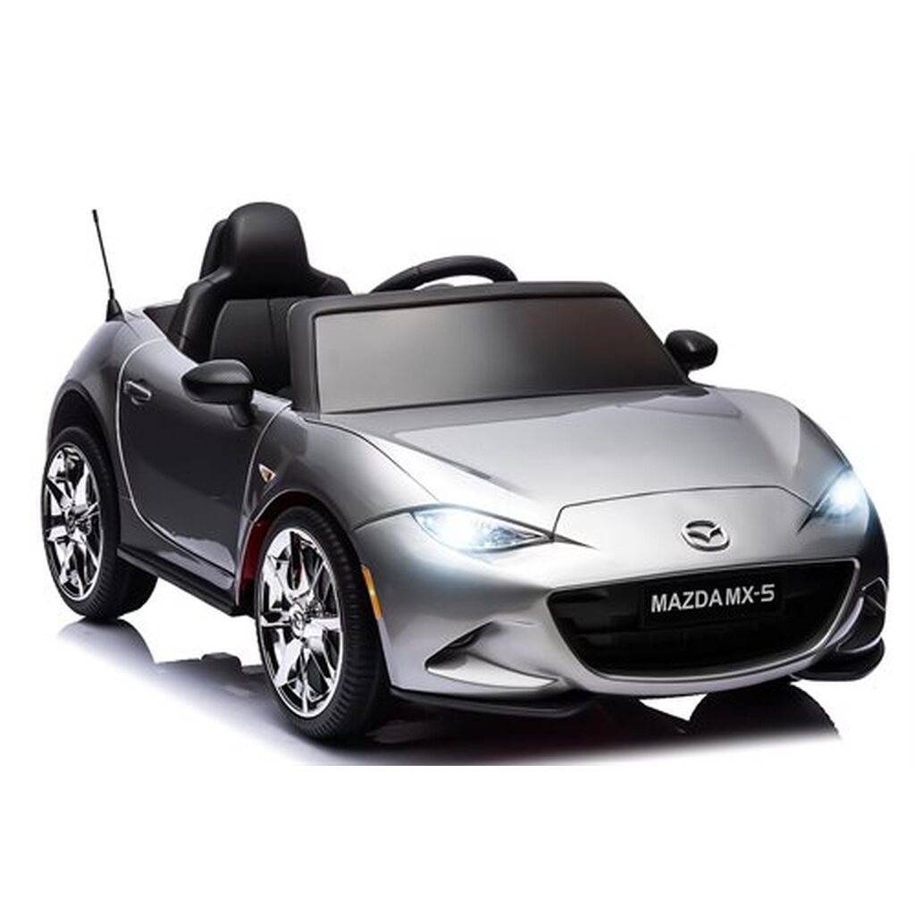 Mazda MX-5, 4x12V, Paintet silver med gummihjul