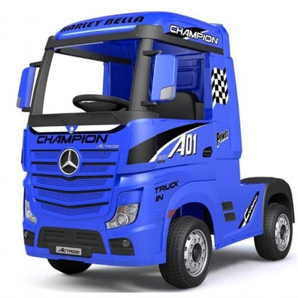 Mercedes Actros Truck Blå 12V, 4x12V motorer og 12V/14Ah batterier