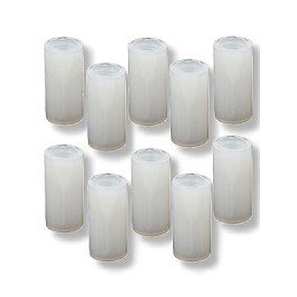 10 stk. Ferruller til 12mm 8M med plastikgevind