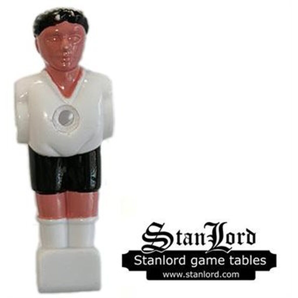 Fodboldspiller, Hvid, passer til alle 16mm stænger.