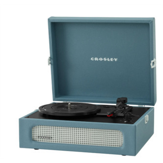 Crosley Portable Voyager Pladespiller (Washed Blue) Bluetooth out